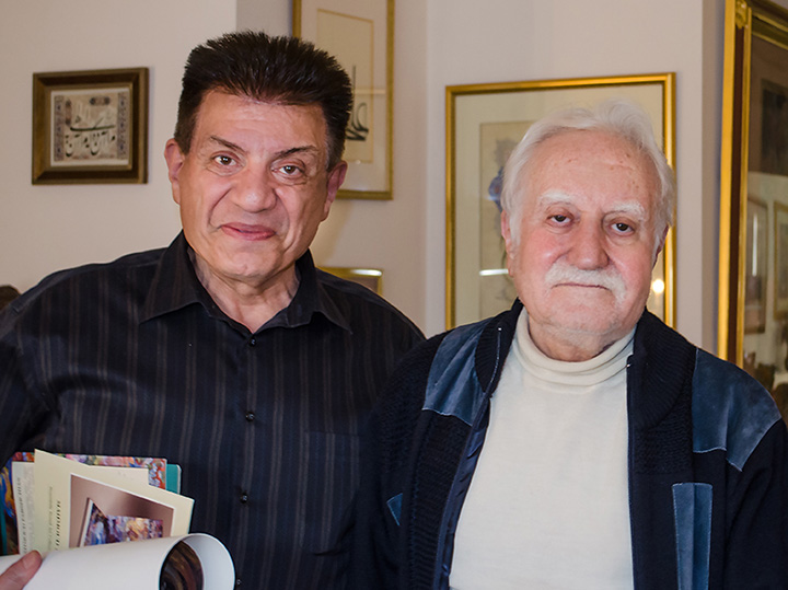 Mahmoud Farshchian with his student Andrew Saied Motaei
