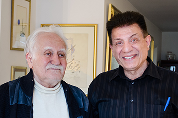 Andrew and his Master Mahmoud Farshchian